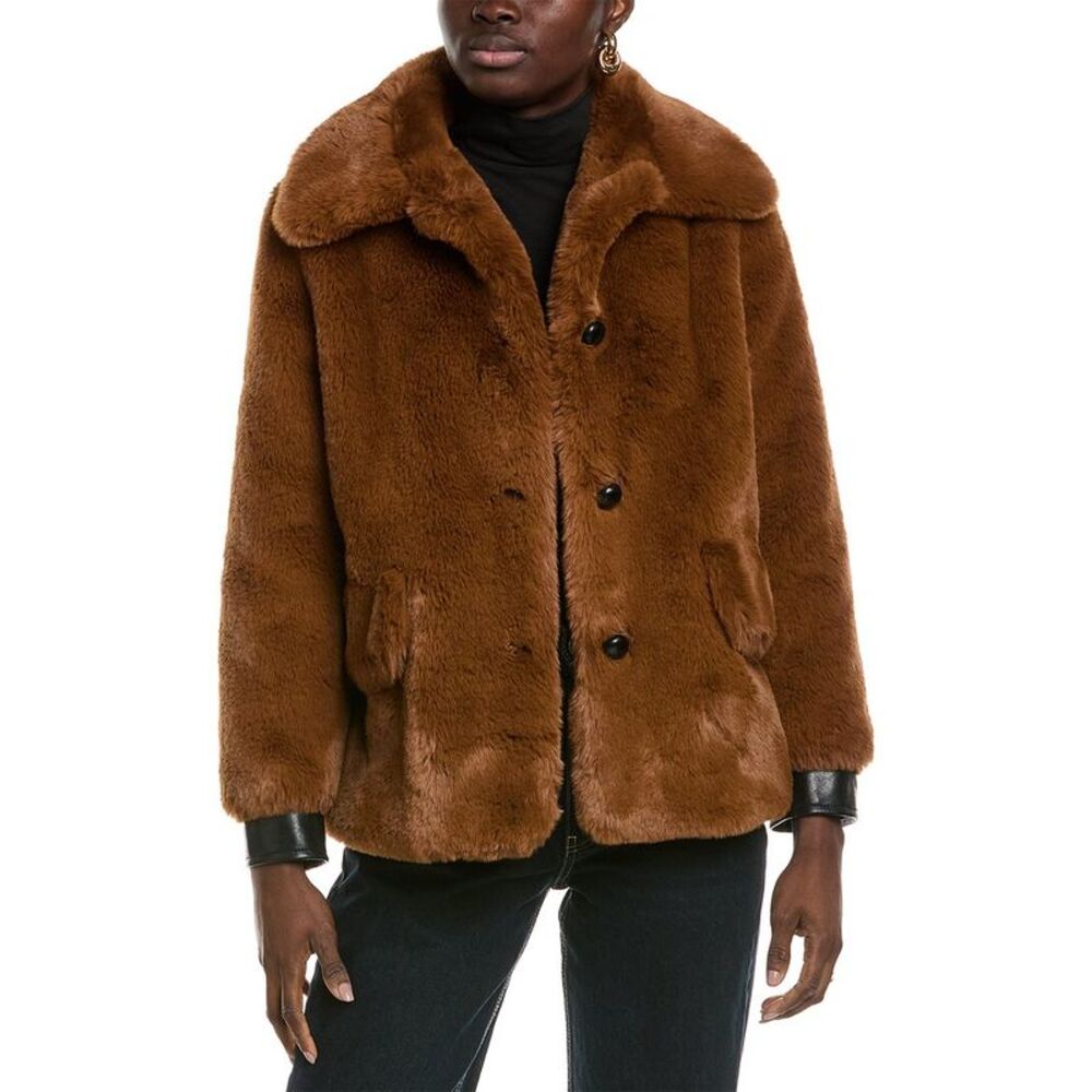 The Kooples Womens  Plush Jacket